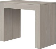 Wysuwana drewniana konsola, wykończenie perłowy wiąz 90×45-90×300 cm - LERICI