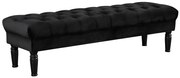 Ławka RINALDO - Czarny welur
