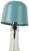 Niebieska lampa stołowa LED na butelkę z metalowym kloszem (wysokość 13 cm) Cone Hat LED – Leitmotiv