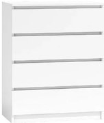 Biała Komoda Skandynawska Z 4 Szufladami W2-E35