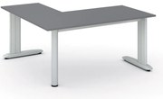 Narożne biurko PRIMO FLEXIBLE, 160x160 cm, grafit