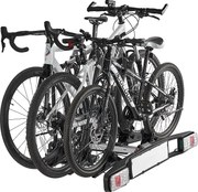 Wspornik do Przechowywania Rowerów, SucceBuy Składany Bagażnik Rowerowy na 3 Rowery, Kompatybilny z Odbiornikami 5 cm