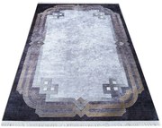 Prostokątny elegancki dywan z frędzelkami R8-G15