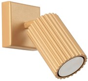 Złoty nowoczesny kinkiet karbowany W3-D13