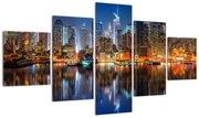 Obraz Manhattanu w nocy (125x70 cm)