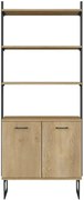 Regał otwarty z drewna dębowego P8-A36