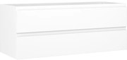 Mexen Orio szafka łazienkowa podumywalkowa 120 cm, 2 szuflady, biała mat - 91A10-12047-2-BFF01