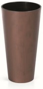 Doniczka TUBUS SLIM CORTEN z wkładem 40 cm, stal patynowana, 40 cm