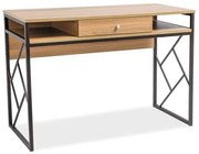 Biurko TABLO B dąb/ciemno brązowe SIGNAL