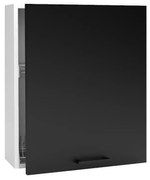 Szafka kuchenna wisząca z ociekaczem 60 DENIS W60 SU P/L czarna mat STOLKAR