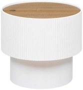 Stolik kawowy ze schowkiem ENOLA, okrągły, Ø 38,5 cm