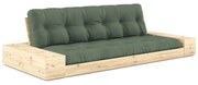 Zielona rozkładana sofa 244 cm Base – Karup Design