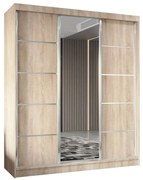 Szafa przesuwna - Marco 180 cm, dąb sonoma