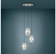 Eglo 39565 - Żyrandol na lince ESTANYS 3xE27/60W/230V dymny