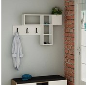 Wieszak ścienny GAME 61x99,5 cm biały