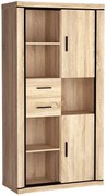 Witryna na książki dąb sonoma W6-A42