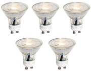 Zestaw 5 żarówek LED GU10 50mm przezroczystych 3W 230 lm 2700K