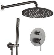 Zestaw natryskowy podtynkowy Rea Lungo Grip Tytan + BOX