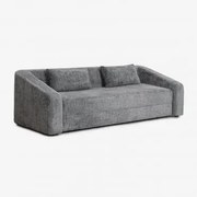 3-osobowa Rozkładana Sofa Dalila Z Tkaniny Bouclé Curly Antracita Grey - Sklum