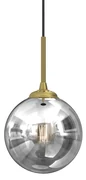 Lampa wisząca REFLEX fi 170 1xE14, pojedyncza kula srebrna