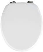 WENKO 154008100-WC deska sedesowa VALENCIA 43x36 cm biała/srebrna