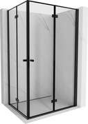 Mexen Mist-F Duo kabina prysznicowa składana prawa 70 x 90 cm, czarna ramka, czarna - 8A6-070L-090P-70-70