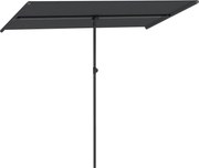 Parasol ogrodowy Outsunny obracany o 180 stopni z regulacja wysokości, 150x205cm ciemnoszary