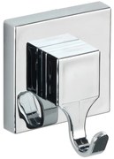 Samoprzylepne plastikowe haczyki w kolorze srebra z połyskiem zestaw 2 szt. Genova – Wenko