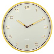 Karlsson 6013BY designerski zegar ścienny żółty,średnica  40 cm