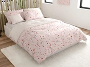 PrzytulneMieszkanie.pl PrzytulneMieszkanie.pl Bawełniana pościel Renforcé LOVITA różowa Rozmiar pościeli: 70 x 90 cm | 140 x 200 cm