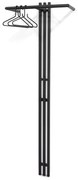 Czarny metalowy wieszak ścienny 65 cm Senza – Spinder Design