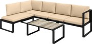 Outsunny gartenlounge loungeset ecklounge terrassenlounge loungesofa gartengarnitur | Aosom PL