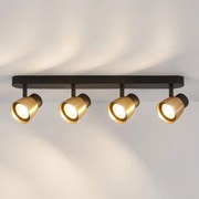 Brilagi - Oprawa punktowa NUGGET 4xGU10/30W/230V czarno-złota