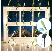 Aigostar - LED łańcuch solarny 70xLED/4x1m IP65 ciepła biel oliwkowa