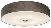 Inteligentny Plafon / Lampy sufitowe taupe 70 cm w komplecie z 6 żarówkami WiFi A60 - Drum Jute Nowoczesny Oswietlenie wewnetrzne