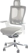Krzesło biurowe MERRYFAIR Adelaide,  biało-szary