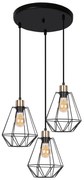 Czarna metalowa lampa wisząca Primo – Candellux Lighting