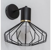 Lampa ścienna SOLANO 1xE27/15W/230V czarna/złota