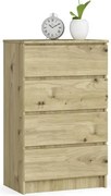 Komoda wąska do salonu dąb artisan G6-Z49