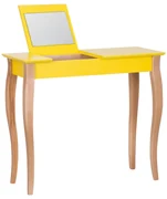 Toaletka z lustrem LILLO 85 cm żółta RAGABA