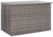 Szara rattanowa skrzynia ogrodowa P7-P85