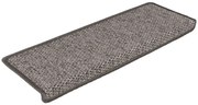 Prostokątne dywanowe nakładki na schody szary + beżowy W6-W10