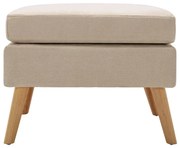 Kremowa pufa siedzisko do przedpokoju L5-G91