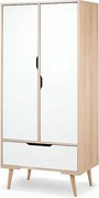 Szafa SOFIE biała/buk dwudrzwiowa