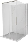 Mexen Rox-3S kabina prysznicowa 3-ścienna rozsuwana 90 x 90 cm, transparent, nikiel szczotkowany - 8C2-090-090-97-00-3S