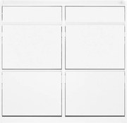 SoBuy Szafka na buty z 4 drzwiami i 2 szufladami FSR169-W