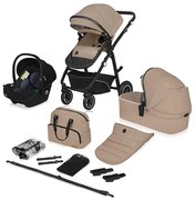 Lionelo - Wózek kombinowany 3 w 1 BIANKA beżowo-piaskowy