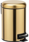 Wenko Kosz na śmieci z pedałem Leman 3 l, matowezłoto, 3 l