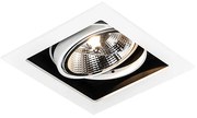 Nowoczesny reflektor wpuszczany biały 18 cm regulowany - Artemis 111 Nowoczesny Oswietlenie wewnetrzne