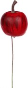 Jabłka na drucie II, czerwony, 9 szt.